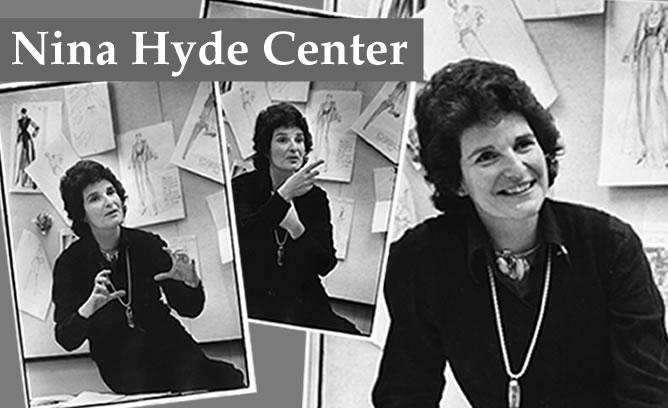 A collage of images of Nina Hyde with the word "Nina Hyde Center"