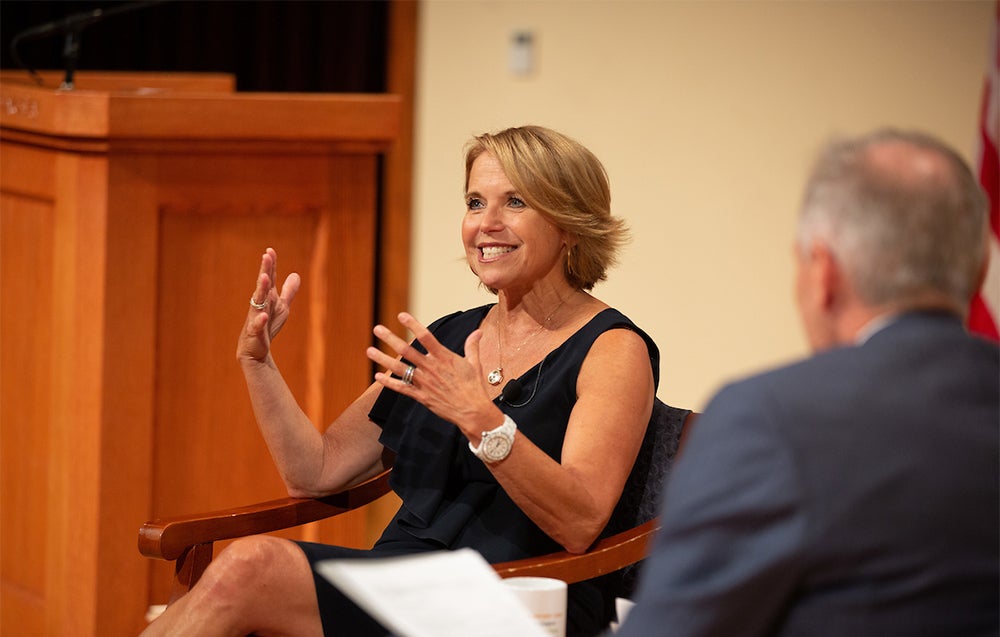 Katie Couric speaks