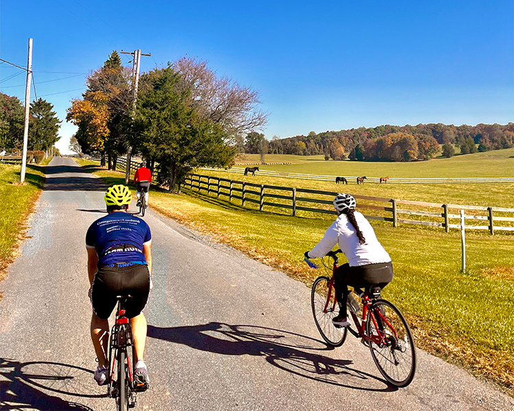 Riders in the Maryland countryside