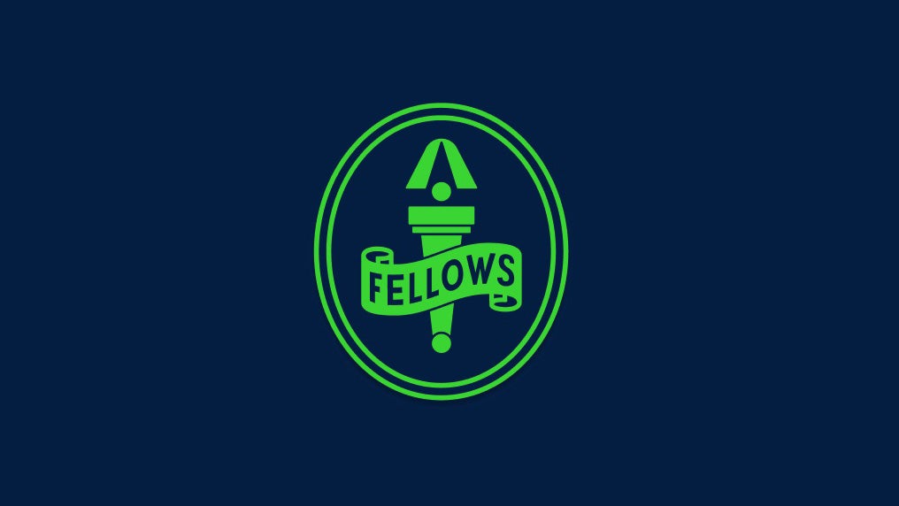 A graphic that uses the word Fellows