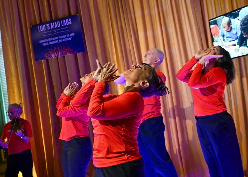 Dancers strike a pose