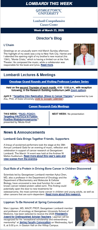 Thumbnail of Lombardi This Week newsletter for decorative purposes
